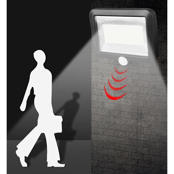Strålkastare LED solcell med sensor