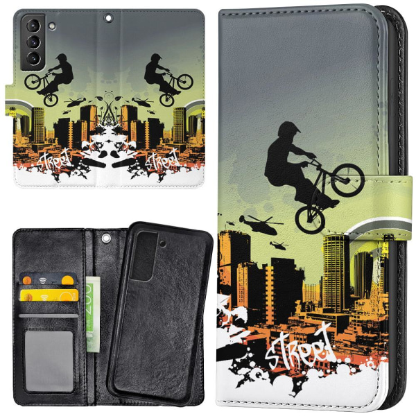 Samsung Galaxy S21 - Lompakkokotelo/Kuoret Street BMX Multicolor