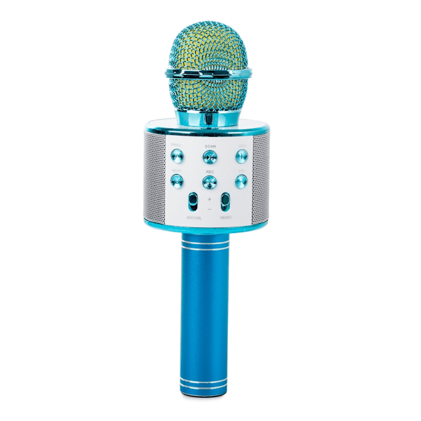 Karaokemikrofon med Högtalare / Karaoke Mikrofon - Bluetooth Blå
