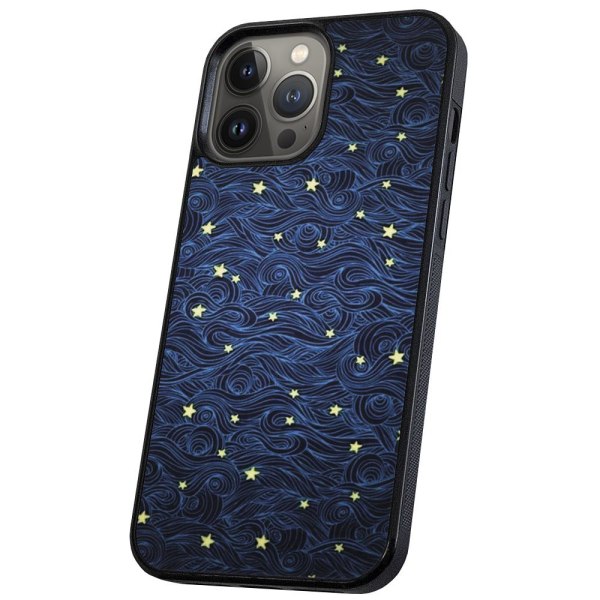 iPhone 14 Pro - Deksel/Mobildeksel Stjernemønster