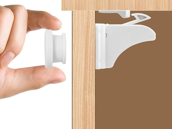 Magnetiske Børnelåse til Skabe og Skuffer 10-Pack