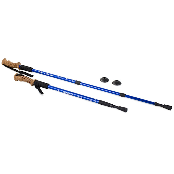 Vandrestav / Gåstav / Stok - Justerbar højde Blue