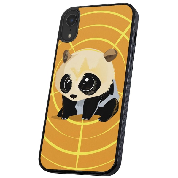 iPhone XR - Cover/Mobilcover Panda Multicolor