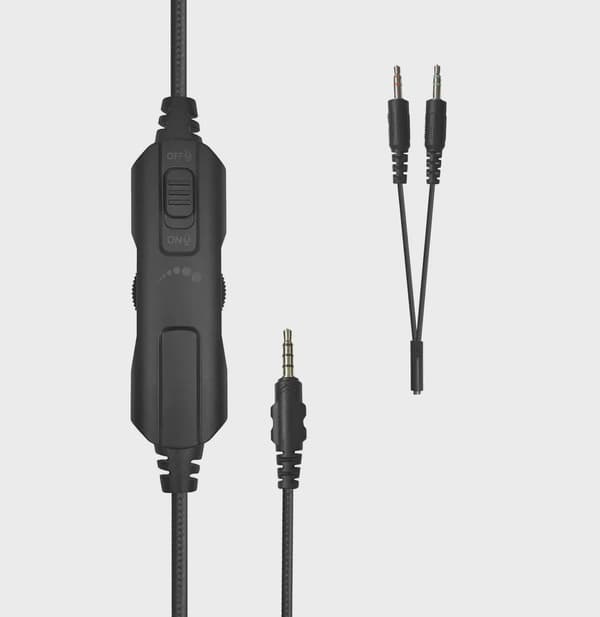 White Shark ELEPHANT Over-Ear Gaming Headset Svart