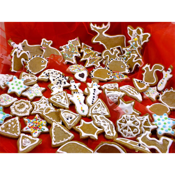 Pepparkaksutskärare julkakor 15 st. Att baka