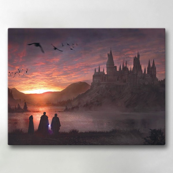 Lærredsbillede / Lærredstryk - Harry Potter - 40x30 cm - Lærred Multicolor