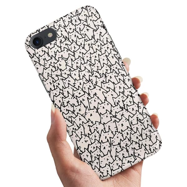 Deksel / Mobildeksel til iPhone 7 / 8 / SE - Kattgruppe