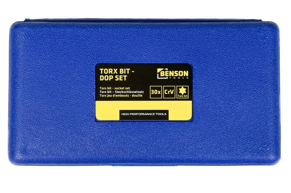 Torx-hylsset 30 delar Cr-V