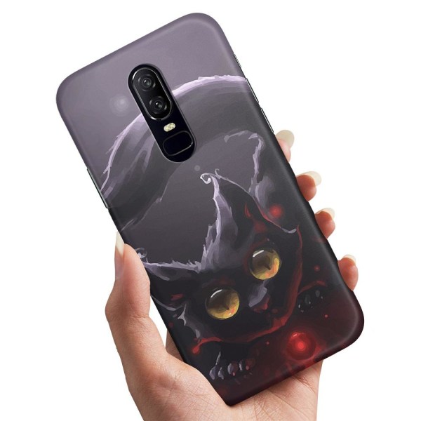 OnePlus 7 - Skal/Mobilskal Svart Katt
