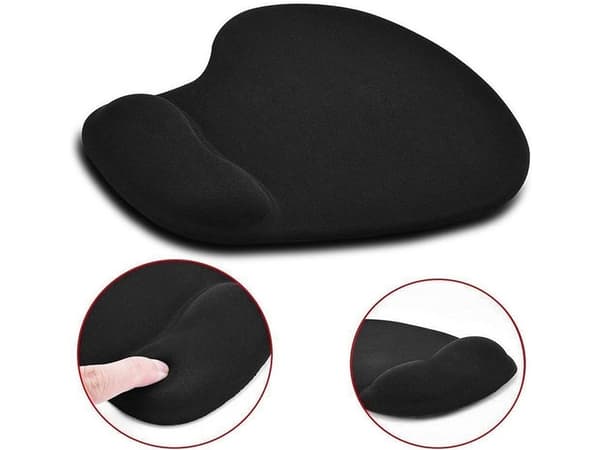 Musematte med Håndleddstøtte - Ergonomisk Musematte
