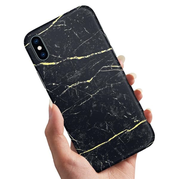 Cover / Mobilcover til iPhone XS Max - Marmor Multicolor