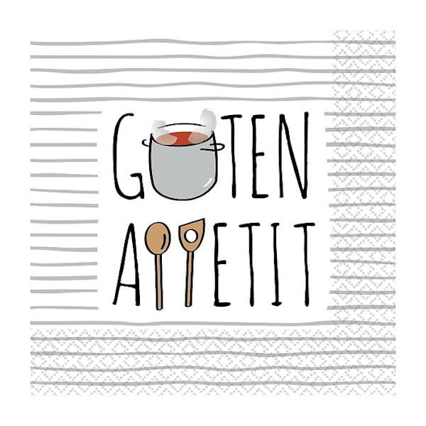 Guten Appetit servett 16 st 33x33 cm