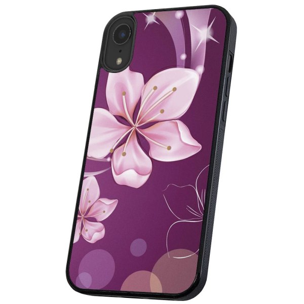 iPhone X/XS - Skal/Mobilskal Vit Blomma multifärg