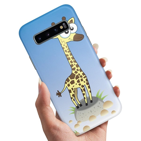 Samsung Galaxy S10 Plus - Kuoret/Suojakuori Piirretty Kirahvi