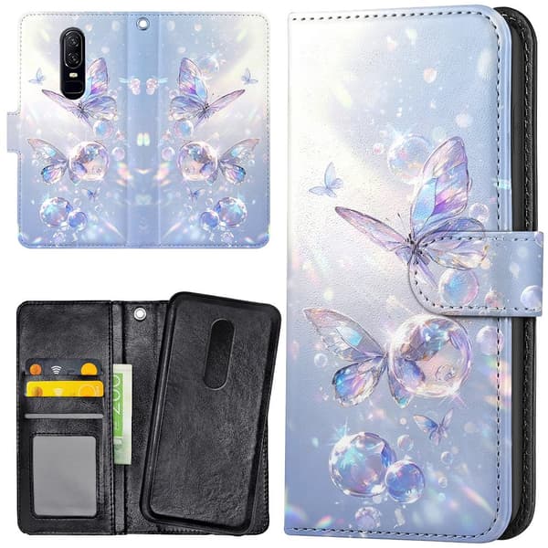 OnePlus 7 - Plånboksfodral/Skal Butterflies