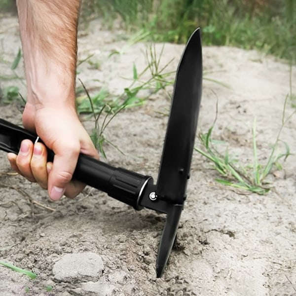 3-i-1 Hopfällbar Spade/Hacka/Såg - Camping