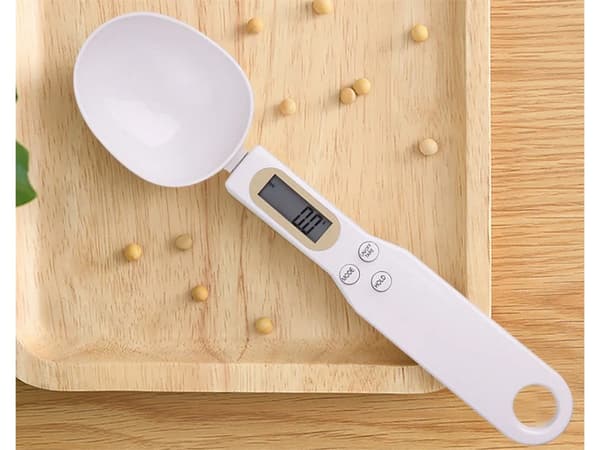 Elektroniska köksvikter LCD digital primär till manuell 500g White