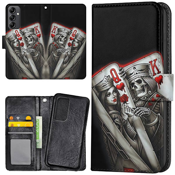 Samsung Galaxy A14 - Mobilcover/Etui Cover King Queen Kortspil