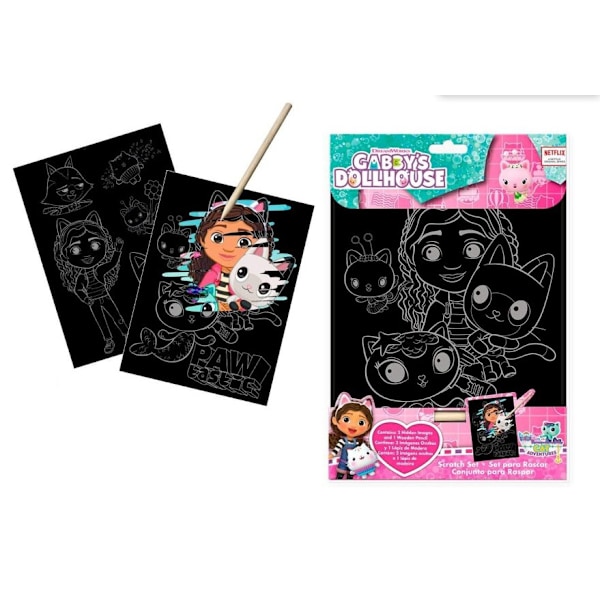 Gabby's Dockhus scratch art-set