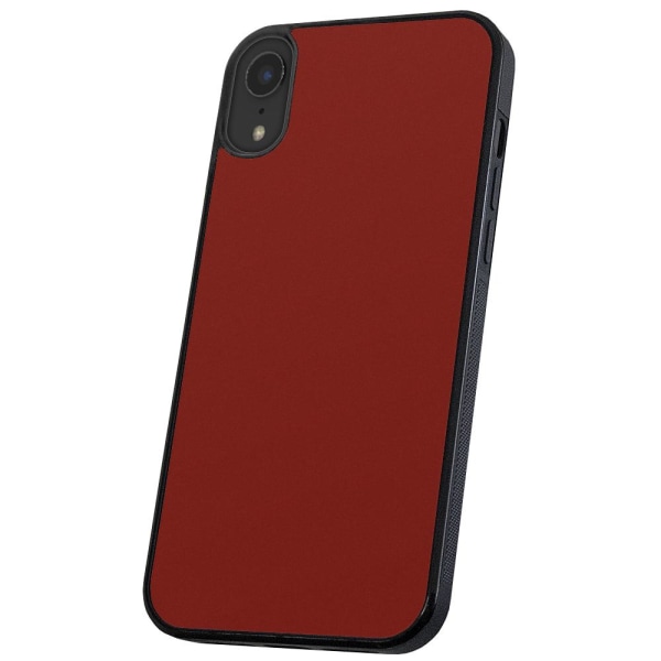 iPhone X/XS - Cover/Mobilcover Mørkrød Dark red