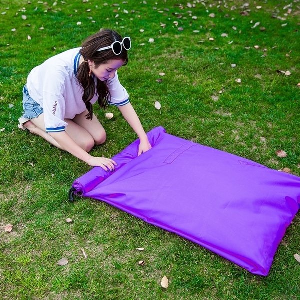 Ilmasohva / LayBag aurinkosuojalla - Puhallettava - Useita värejä Purple