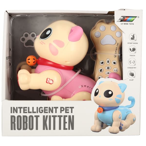 Interaktiv Robot Katt Pink