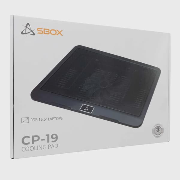 SBOX Notebook Kylplatta 15.6" Musta