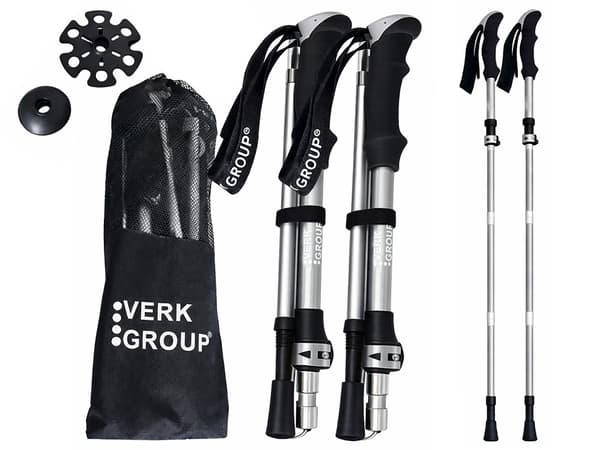 Gåstavar nordic walking set Silver