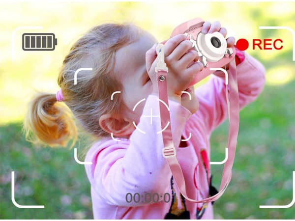 Digitalkamera / Kamera til Børn – Børnekamera Pink