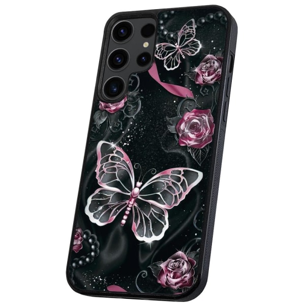 Samsung Galaxy S23 Ultra - Cover/Mobilcover Sommerfugle