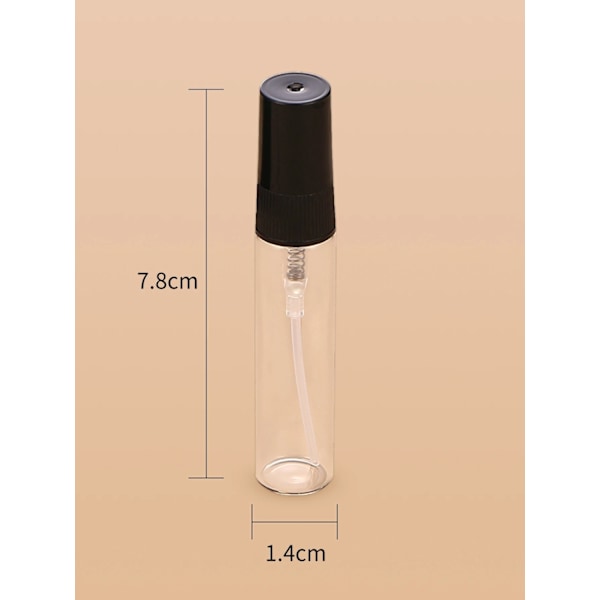 Sprayflaska / Miniflaska i Glas – 5 ml – 5-Pack
