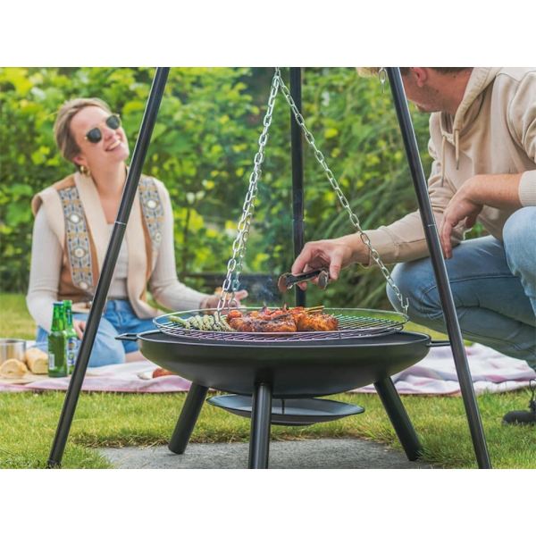 Hängande Grill och Eldstad för Öppen Eld - 58 cm