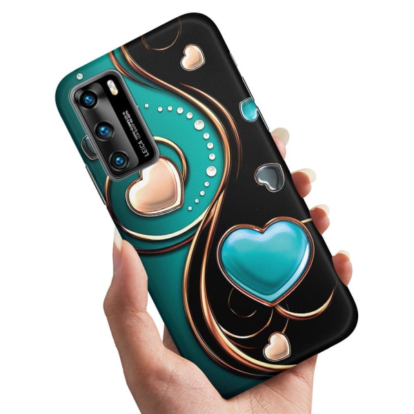 Huawei P40 Pro - Cover/Mobilcover Hjerter