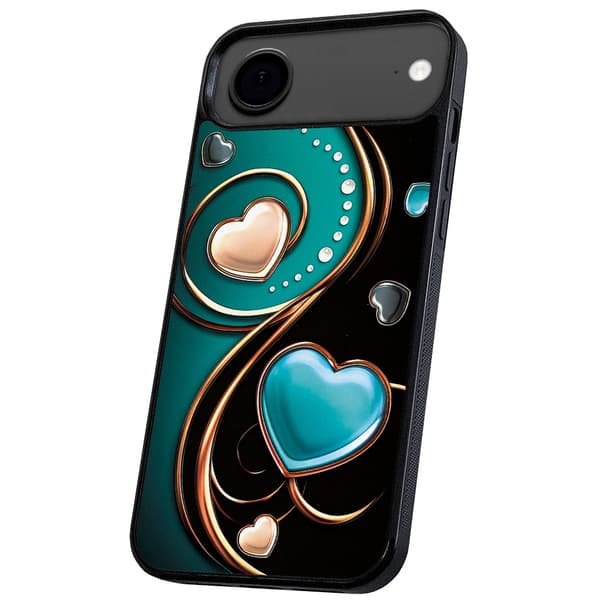 iPhone 17 Air - Deksel/Mobildeksel Hjerter