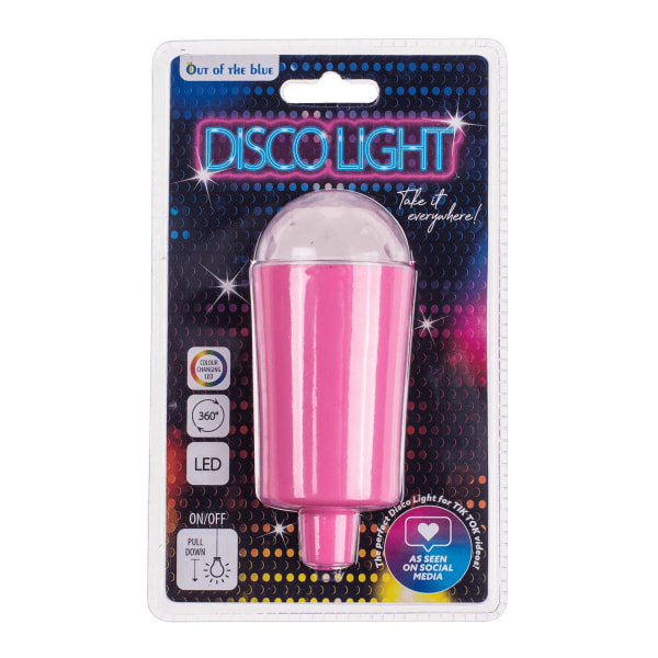 Disco-lamppu / väriä vaihtava LED-lamppu - Paristokäyttöinen Pink