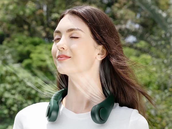 Halsblæser – Bærbar handsfree blæser Green