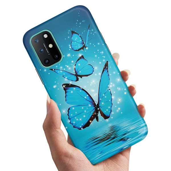 OnePlus 8T - Deksel/Mobildeksel Glitrende Sommerfugler