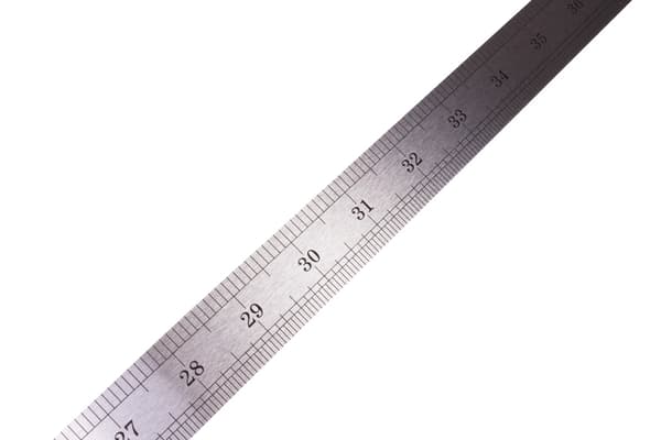 Linjalen 100 cm rostfri