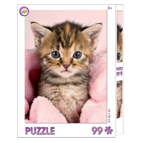 Kattpussel med 99 bitar - Djurmotiv