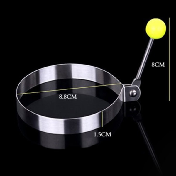 2-Pak - Æggeform / Form til Æg Silver Cirkel