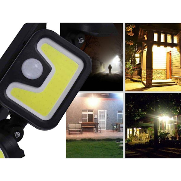 Solcellslampa för Trädgård - Solpanel & Rörelse Sensor