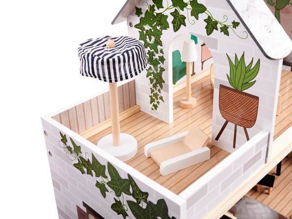 Trädockhus FLORO boho LED