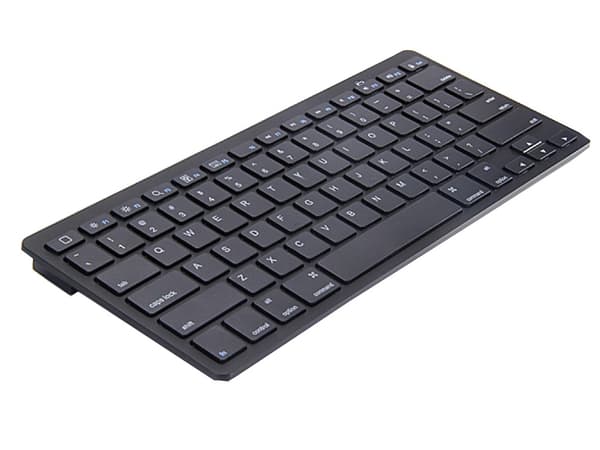 Trådlöst bluetooth-tangentbord för pc ipad mac liten slimmad lågprofil Black
