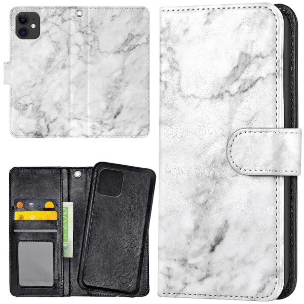 iPhone 11 - Plånboksfodral/Skal Marmor