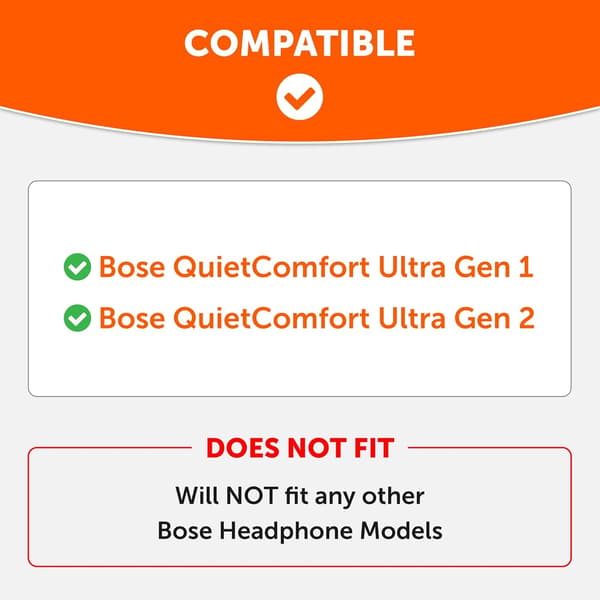 Øreputer til Bose QuietComfort Ultra 1 og 2 - Erstatningsputer White