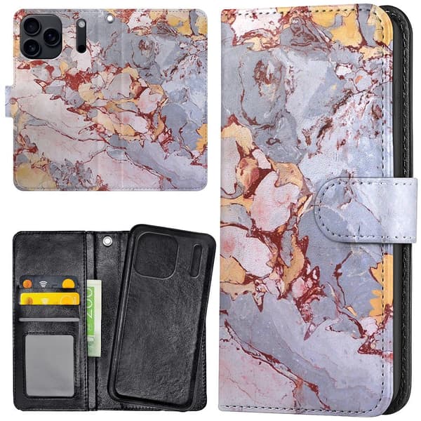 iPhone 17 Pro Max - Plånboksfodral/Skal Marmor