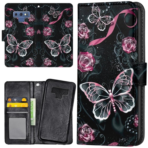 Samsung Galaxy Note 9 - Mobilcover/Etui Cover Sommerfugle