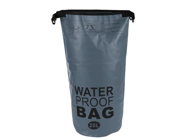 Vanntett Pose / Tørrpose - Vanntett Oppbevaring - 20 liter Grey