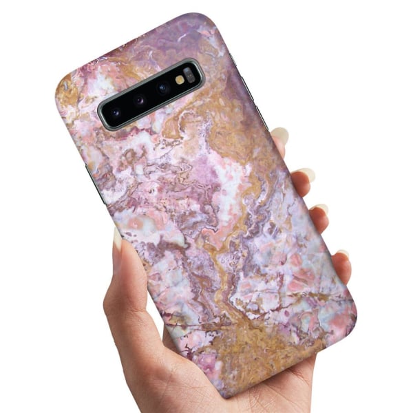 Samsung Galaxy S10 - Cover/Mobilcover Marmor Multicolor