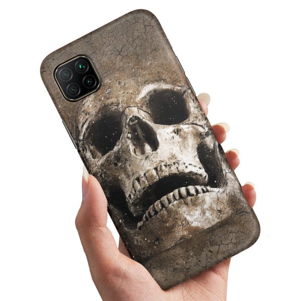 Huawei P40 Lite - Deksel/Mobildeksel Cracked Skull